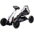 12V Electric Go-Kart for Kids, Ride-On Racing Go-Kart, with Forward and Reversing Functions, for Ages 3-8 Years - White