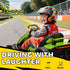24V Electric Go Kart for Kids with Adjustable Seat for 6-12 Years, Green