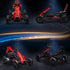 12V Electric Go-Kart for Kids, Ride-On Racing Go-Kart, with Forward and Reversing Functions, for Ages 3-8 Years - Red
