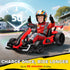 24V Electric Go Kart for Kids with Adjustable Seat for 6-12 Years, Red