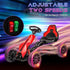 12V Electric Go-Kart for Kids, Ride-On Racing Go-Kart, with Forward and Reversing Functions, for Ages 3-8 Years - Red