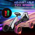 12V Electric Go-Kart for Kids, Ride-On Racing Go-Kart, with Forward and Reversing Functions, for Ages 3-8 Years - White