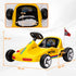6V Electric Go Kart for Kids with Music, Light, Horn, for 3-5 Years, Yellow