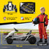 24V Electric Go Kart for Kids, Drift Ride-On Racing Go Kart with 2 Speeds, for Boys Girls Aged 8-12 Years Old, White