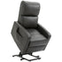 Riser and Recliner Chair for the Elderly, PU Leather Upholstered Lift Chair for Living Room with Remote Control, Side Pockets, Charcoal Grey