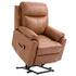 Faux Leather 70° Electric Riser Recliner Chair - Brown