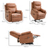 Faux Leather 70° Electric Riser Recliner Chair - Brown