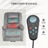 Velvet-Feel Electric Lift-and-Recline Massage Armchair, with Remote - Grey