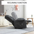 Oversized Riser and Recliner Chairs for the Elderly with 8 Vibration Massage, Large Fabric Upholstered Lift Chair for Living Room with Remote Control, Side Pocket, Footrest, Dark Grey