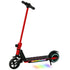 Folding Electric Scooter for Kids, with Dual Brakes, Front Suspension, LED Colourful Lights, Red