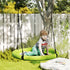 100cm Diameter Nest Seat for Kids with Height Adjustable Hanging Ropes for Outdoor, Playground, Garden, Green