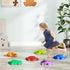 6-Piece Balance Stepping Stones with Non-Slip Edge, Indoor Outdoor Obstacle Courses for Ages 3-8 Years, Multicoloured