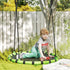 100cm Diameter Kid Nest Swing Seat with Height Adjustable Ropes for Outdoor, Indoor, Black/Green