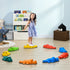 9PCs Kids Stepping Stones, Crocodile-Designed Sensory Toys, with Anti-Slip Edge Balance River Stones