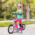 Kids Scooter, Teen Kick Scooter with Rubber Wheels, 16" Front Wheel, Height Adjustable Handlebar, Dual Brakes, Kick Stand, for 5+ Years, Pink