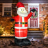 8ft Inflatable Christmas Santa Claus Xmas Decoration with LED Holiday Air Blown Yard Outdoor Décor