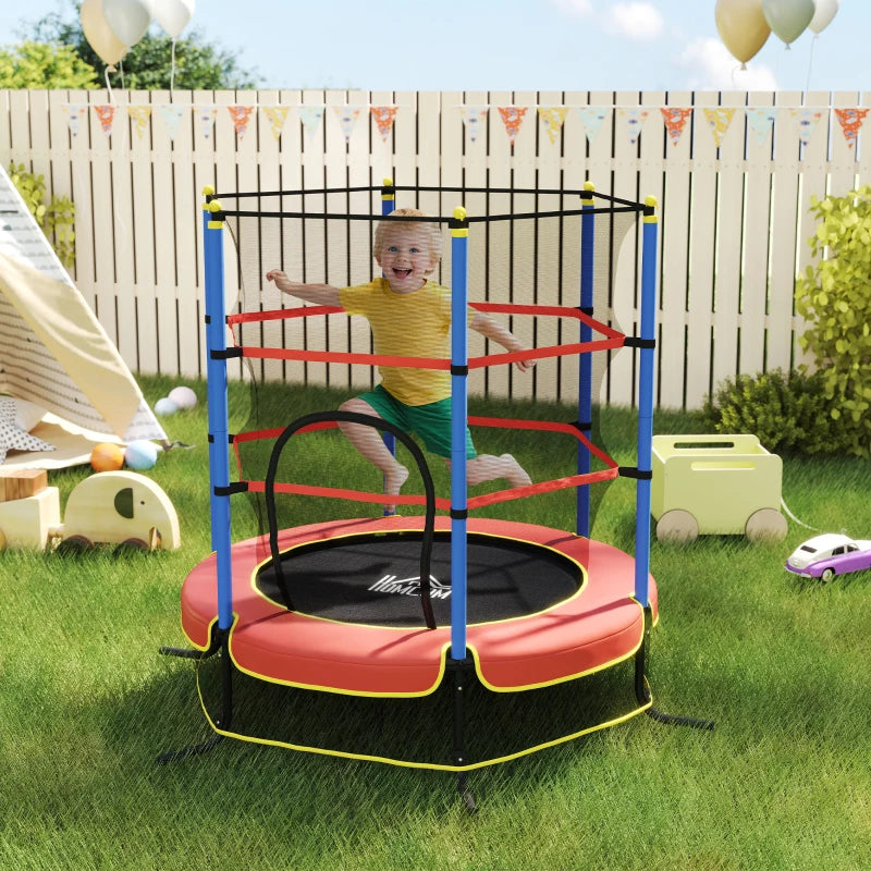 Kids Trampoline, with Safety Net, for Ages 3-10 Years