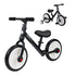 11 Inch Kids Balance Bike Training Pedal Bicycle W/ Removable Stabilizers EVA Tyres Adjustable Seat Height 2 to 5 Years Gift for Boys Girls Black