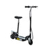 Foldable Powered Scooter with Adjustable Seat, Brake, Black