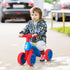 Baby Balance Bike Toddler Training Walker Smooth Rubber Wheels Ride on Toy Storage Bin Gift for Boys Girls Blue Red