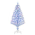 4FT Artificial Fibre Optic Christmas Tree Seasonal Decoration w/ LED Lights Pre-Lit Easy Store White Blue