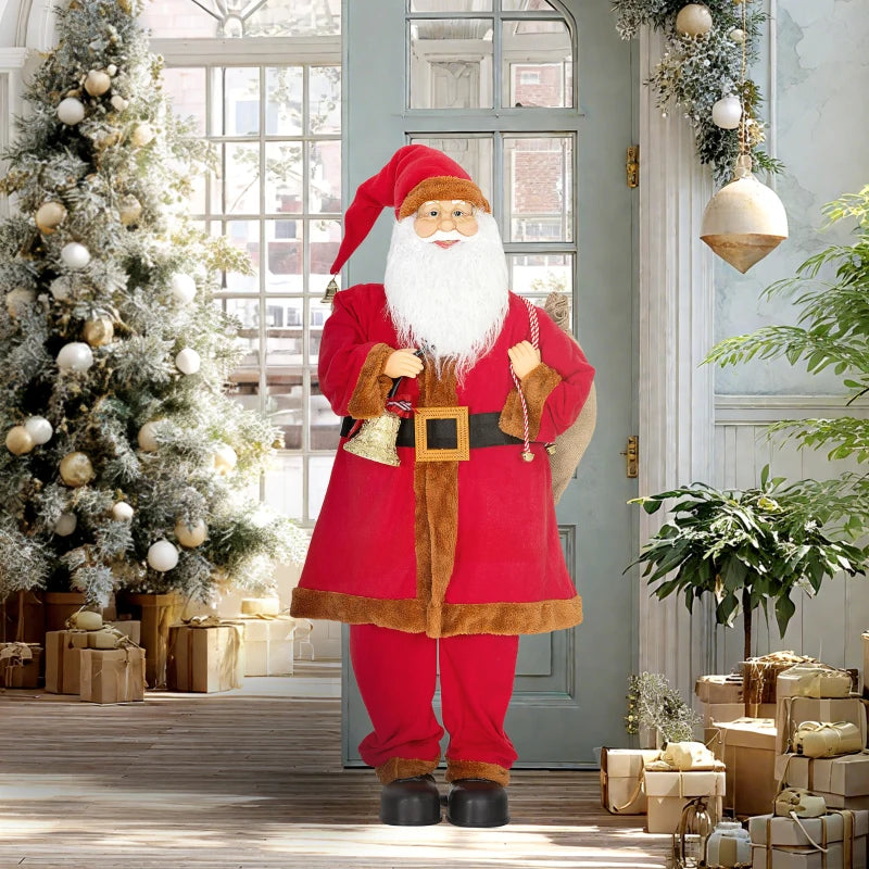 Singing and Dancing Santa Claus with Bell and Sack