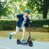 Kids Scooter with Four-Level Adjustable Handlebar, Dual Brake System, 200mm Wheels, ABEC-7 Bearings, Black