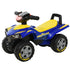 Baby Quad Bike Kids Ride On Car Goodyear Licensed Walker Foot To Floor Slider NO POWER w/ Lights Horn Storage Blue for 18-36 Months