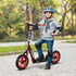 Kids Scooter with Adjustable Handlebar, Children's Kick Scooter with Non-slip Footplate, Rear Brake, Kickstand, Red