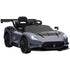 Maserati GT2 Licensed 12V Kids Electric Ride on Car with 4 Suspension Wheels, Remote Control, Music, Horn, Lights, Grey