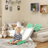 Kids Sofa Slide with 130cm Extended Length, HDPE Toddler Slide for Sofa, Bed, Stairs, Easy Assemble & Storage, Green