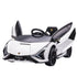 Lamborghini Sian Licensed 12V Kids Electric Ride On Car 2 Motors Toy Car with Remote Control Music Lights MP3 for 3-5 Years White