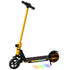 Folding Electric Scooter for Kids, with Dual Brakes, Front Suspension, LED Colourful Lights, Gold