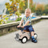 Foot to Floor Slider for Toddlers with Under-Seat Storage, Ride on Sliding Car with Horn, for Ages 12-36 Months - Cream