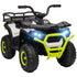 12V Kids Electric Ride on ATV, Battery-Powered Quad Bike w/ Spring Suspension, Forward Backward, Storage Basket, Green