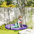 100cm Diameter Nest Seat for Kids with Height Adjustable Hanging Ropes for Outdoor, Playground, Garden, Purple
