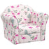 Kids Armchair with Flamingo Design, Wooden Frame, for Bedroom, Playroom, Kids Room - Pink