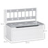 2 In 1 Kids Storage Bench, Toy Box w/ Safety Rod - Grey