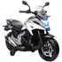 12V Honda Licensed Kids Electric Motorbike w/ Music, Headlights, Early Education Function, for Ages 3-6 Years, White