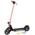 Folding Electric Scooter for Kids, with Dual Brakes, Front Suspension, LED Colourful Lights, Pink