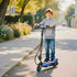 Foldable Electric Scooter, with LED Headlights, for Ages 7-14 Years, Blue