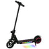 Folding Electric Scooter for Kids, with Dual Brakes, Front Suspension, LED Colourful Lights, Black