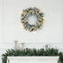 60" Snowy Pine Cone and Berry Christmas Wreath, with LED Lights
