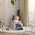 Foldable Toddler Chair Soft Snuggle Sponge Filled for Bedroom Playroom, Aged 18 Months to 3 Years - Pink