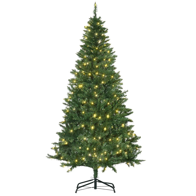 6FT Christmas Tree Warm White LED Light Holiday Home Decoration, Green