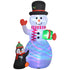 8ft Inflatable Christmas Snowman, with Accessories