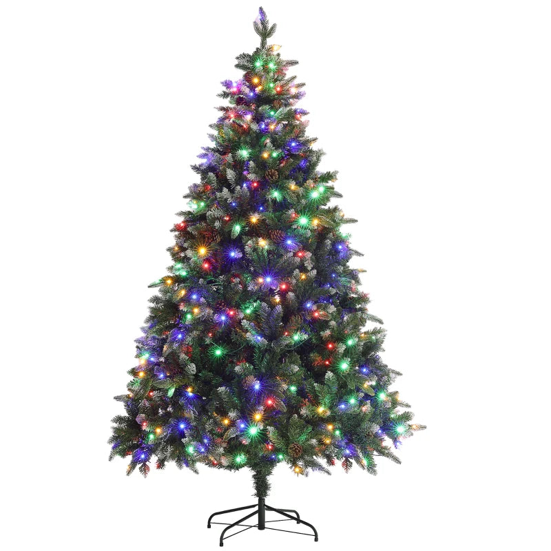 7ft LED Pre-Lit Artificial Christmas Tree, with Base