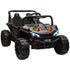 12V Battery Powered Ride on Truck w/ Remote, Four Suspension Wheels, Horn, Lights, Music, USB, for Ages 3-5 Years, Black