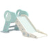 Foldable Kids Slide, Freestanding Baby Slide, for Ages 1.5-3 Years, Grey & Green