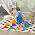 11-Piece Heart-Shaped Kids Balance Stepping Stones and Motor Skills, Multicoloured